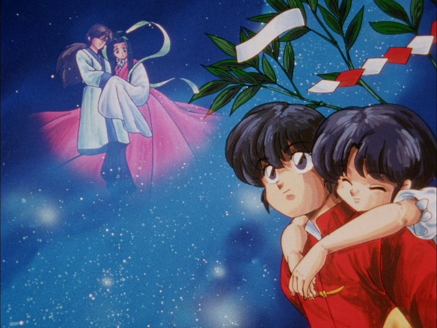 La princesa Ori sobre una estrella fugaz