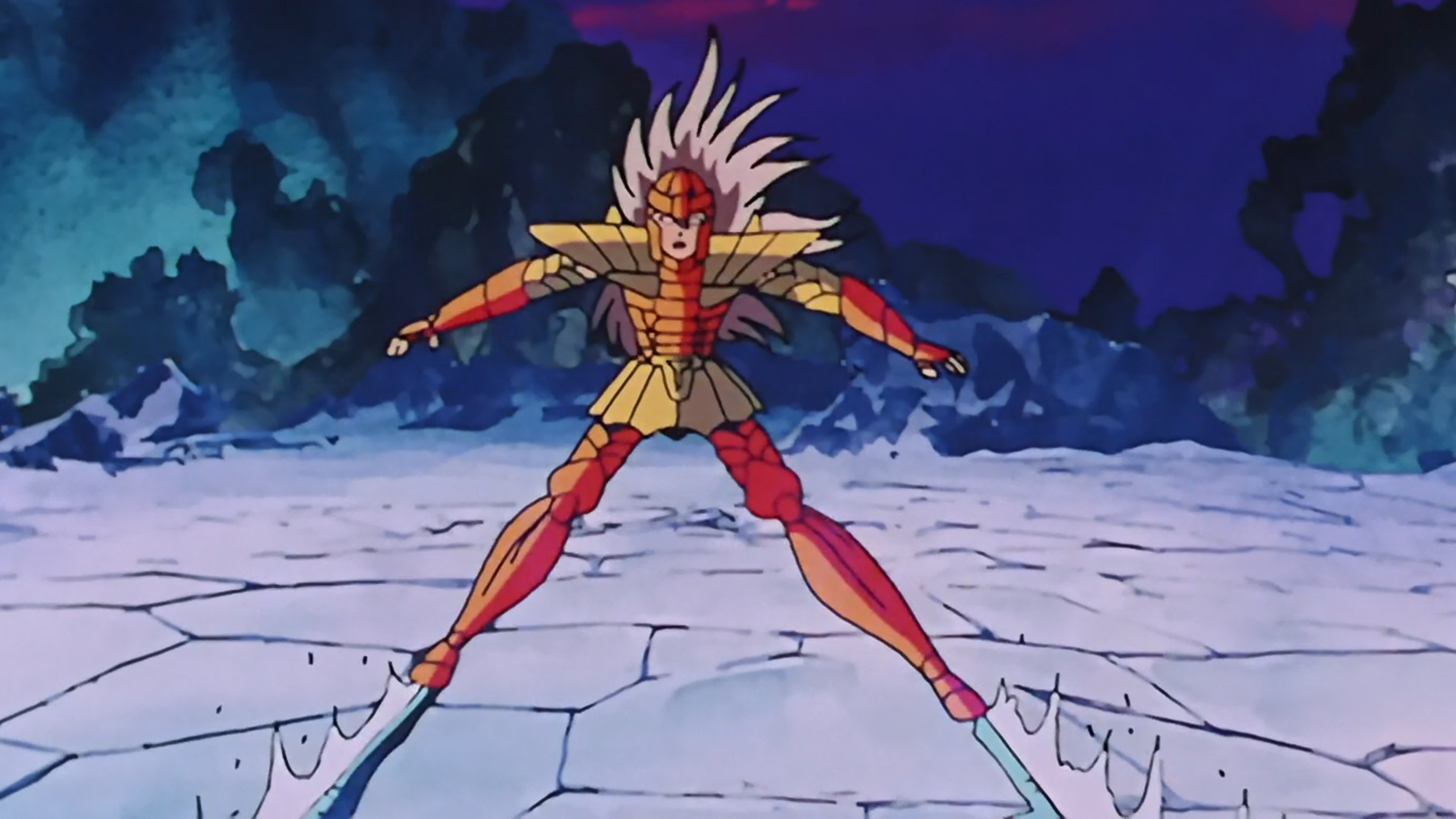 ¡El resplandor misterioso! Las armaduras de bronce doradas