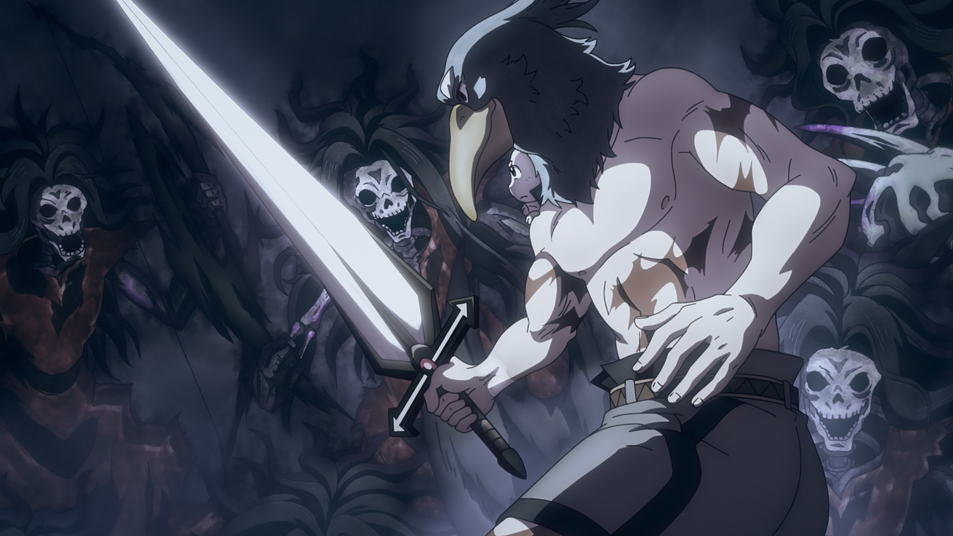 El pájaro y los conejos contra el coro calavera